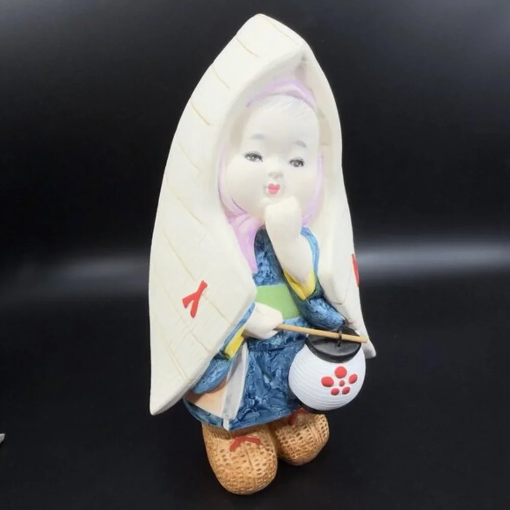Vintage Japanese Porcelain Bisque‎ Doll Figure Ceramic Whimsical Made In Japan